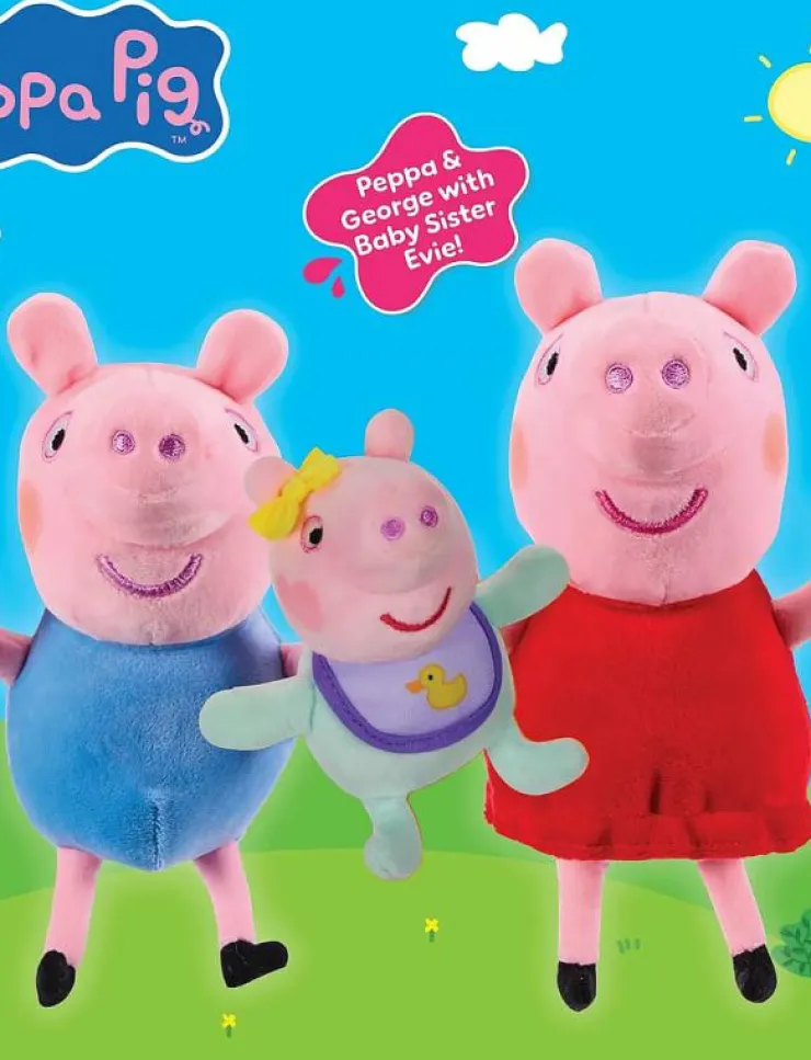 Proxy PEPPA PLUSH 3PK - Film & Sagofigur|Barn Leksaksset & Leksaksfigurer