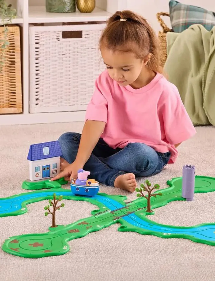 Barn Proxy Leksaksset & Leksaksfigurer|PEPPA WHIZZ AROUND BOBBING ALONG BOAT TRIP - Lekset