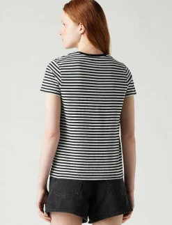 Kvinnor Levi's® Kläder|T-Shirts & Toppar|PERFECT TEE RAITA STRIPE CAVIA - T-shirts