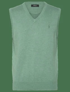 Ralph Lauren Golf Performance Cotton-Blend Sweater Vest - Stickat| Sweatshirts