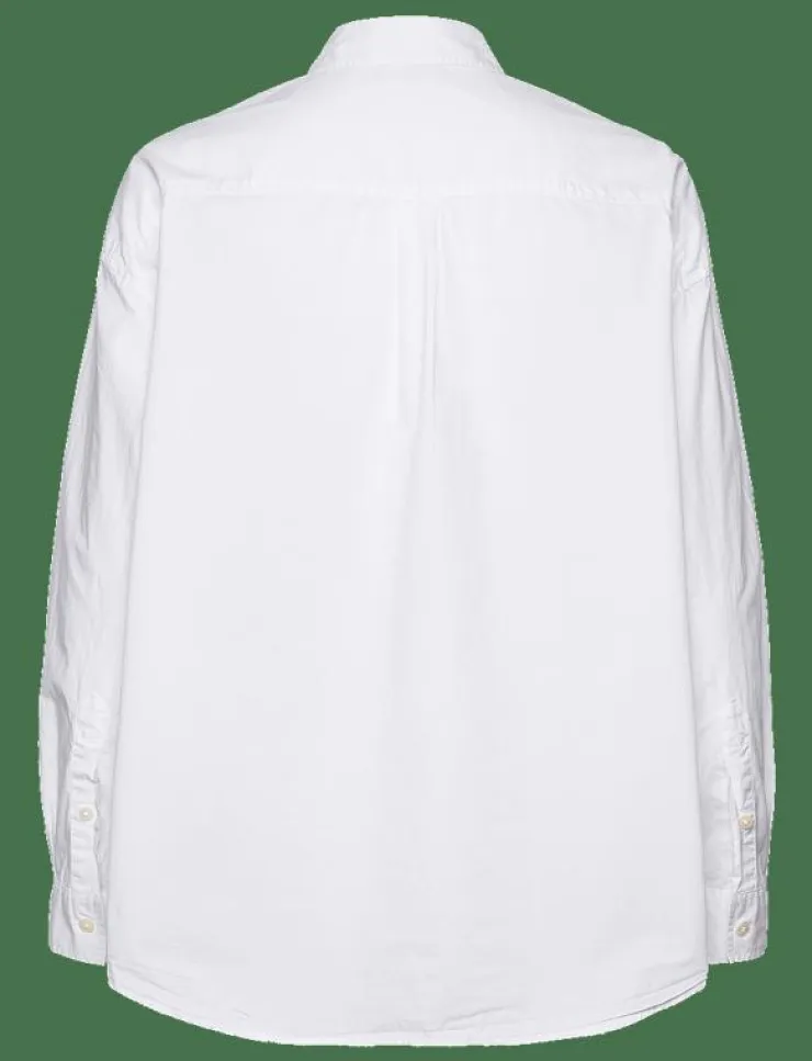 Kvinnor Lexington Clothing Blusar & Skjortor|Pernilla Organic Cotton Poplin Shirt - Långärmade