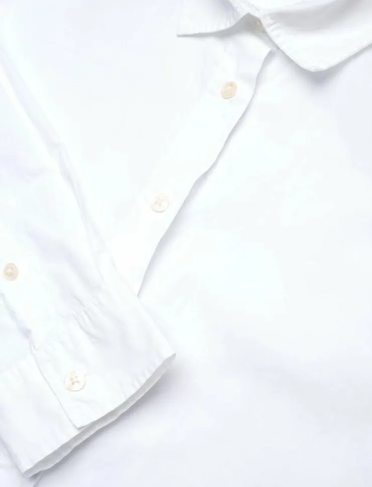 Kvinnor Lexington Clothing Blusar & Skjortor|Pernilla Organic Cotton Poplin Shirt - Långärmade