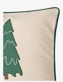 Lexington Home Pine Tree Twill Patch Cotton Velvet Pillow Cover - Kuddfodral| Kuddar & Filtar