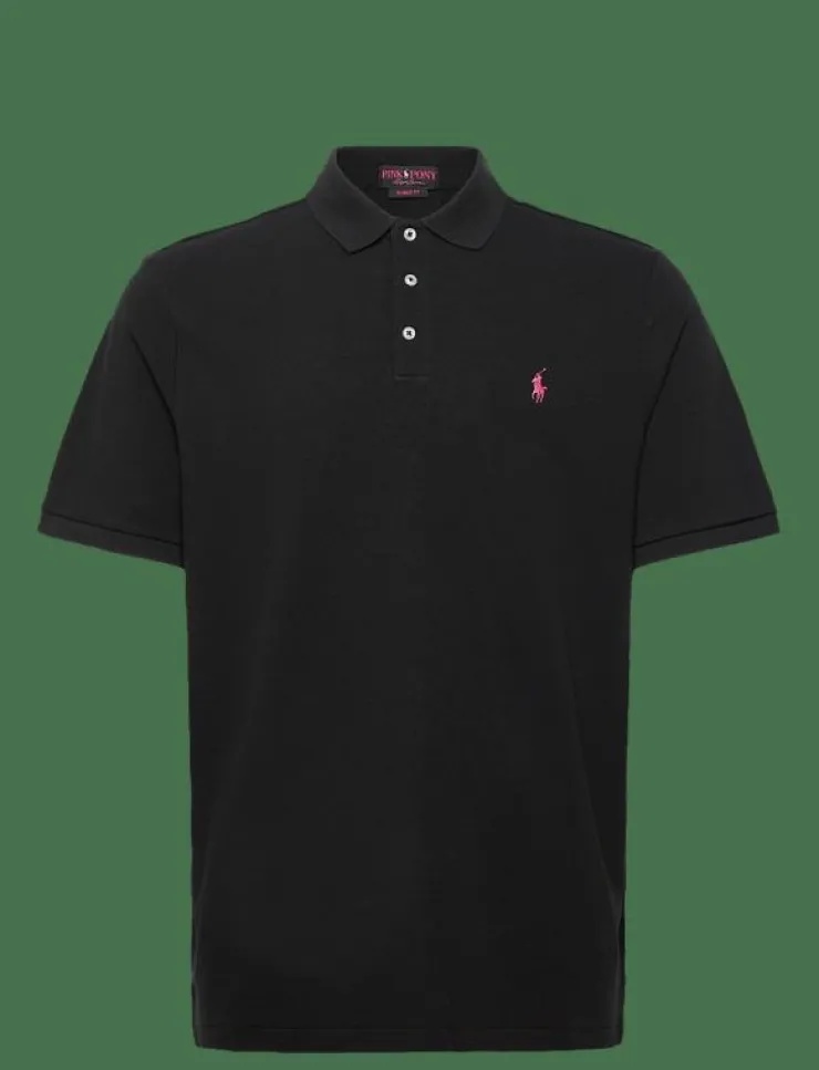Polo Ralph Lauren Pink Pony Stretch Mesh Polo Shirt - Kortärmade pikéer| Pikéer