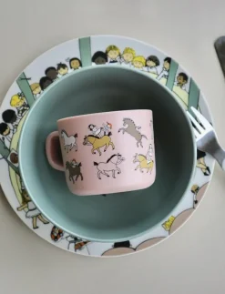 Rätt Start Pippi Cirkus, Mugg med handtag, rosa - Koppar & muggar|Barn Matdags|Matdags
