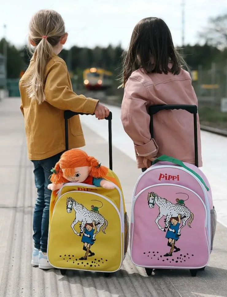 Barn Micki Leksaker Väskor|PIPPI RULLVÄSKA, GUL - Resväskor