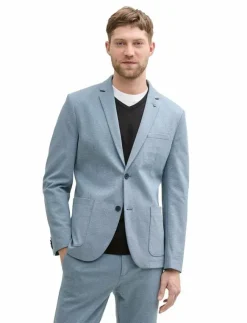 Tom Tailor pique blazer - Enkelknäppta kavajer| Kostymer & Kavajer