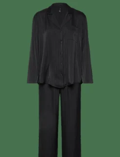 Hunkemöller PJ LS SATIN PINSTRIPE - Pyjamas|Kvinnor Pyjamas & Loungewear