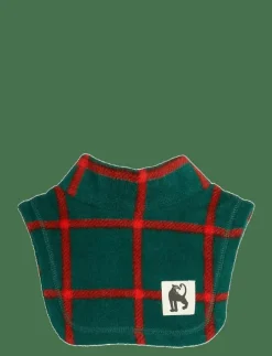 Barn Mini Rodini Halsdukar & Sjalar|Plaid aop fleece turtleneck - Halsvärmare