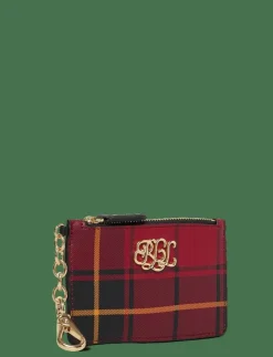 Lauren Ralph Lauren Plaid Nappa Leather Zip Card Case - Korthållare|Kvinnor Nyckelringar|Plånböcker & Korthållare