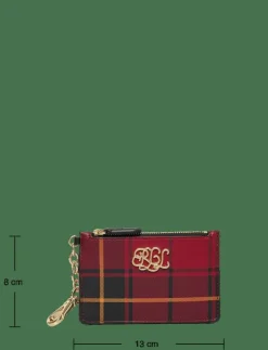 Lauren Ralph Lauren Plaid Nappa Leather Zip Card Case - Korthållare|Kvinnor Nyckelringar|Plånböcker & Korthållare