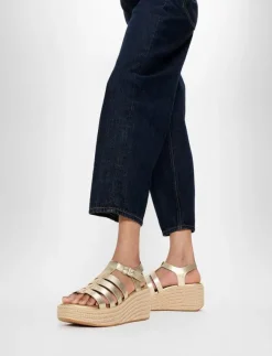 FitFlop PLATFFORMS ESPADR. LEATHER FISHERMAN WEDGE SANDALS - Kilklackar|Kvinnor Espadrillos