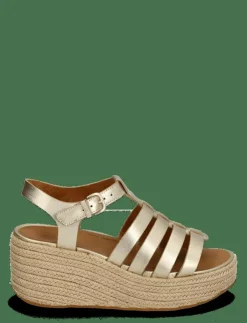 FitFlop PLATFFORMS ESPADR. LEATHER FISHERMAN WEDGE SANDALS - Kilklackar|Kvinnor Espadrillos