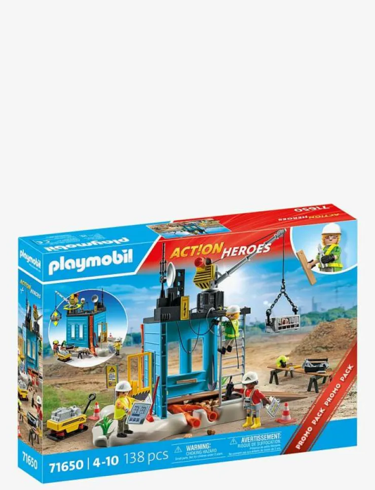 PLAYMOBIL Action Heroes PROMO Construction Site - 71650 - City Action|Barn Playmobil Leksaker