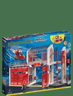 Barn PLAYMOBIL Playmobil Leksaker|City Action Stor brandstation - 9462 - City Action