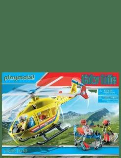 Barn PLAYMOBIL Playmobil Leksaker|City Life Räddningshelikopter - 71203 - City Life