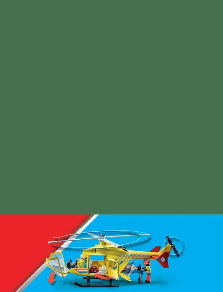 Barn PLAYMOBIL Playmobil Leksaker|City Life Räddningshelikopter - 71203 - City Life