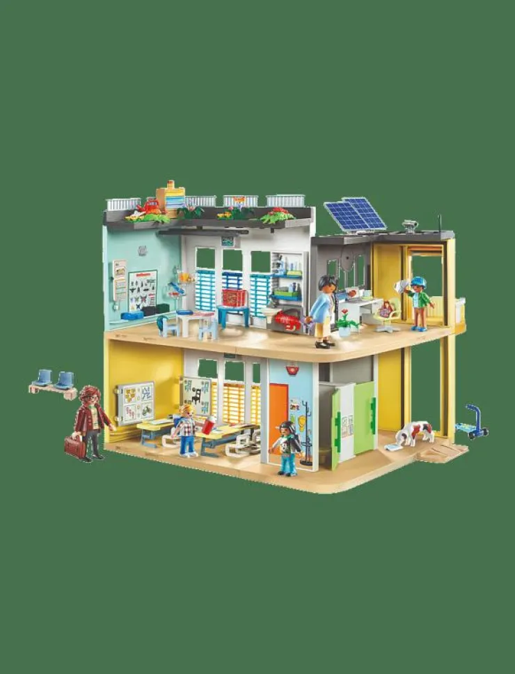 Barn PLAYMOBIL Playmobil Leksaker|City Life Stor skola - 71327 - City Life