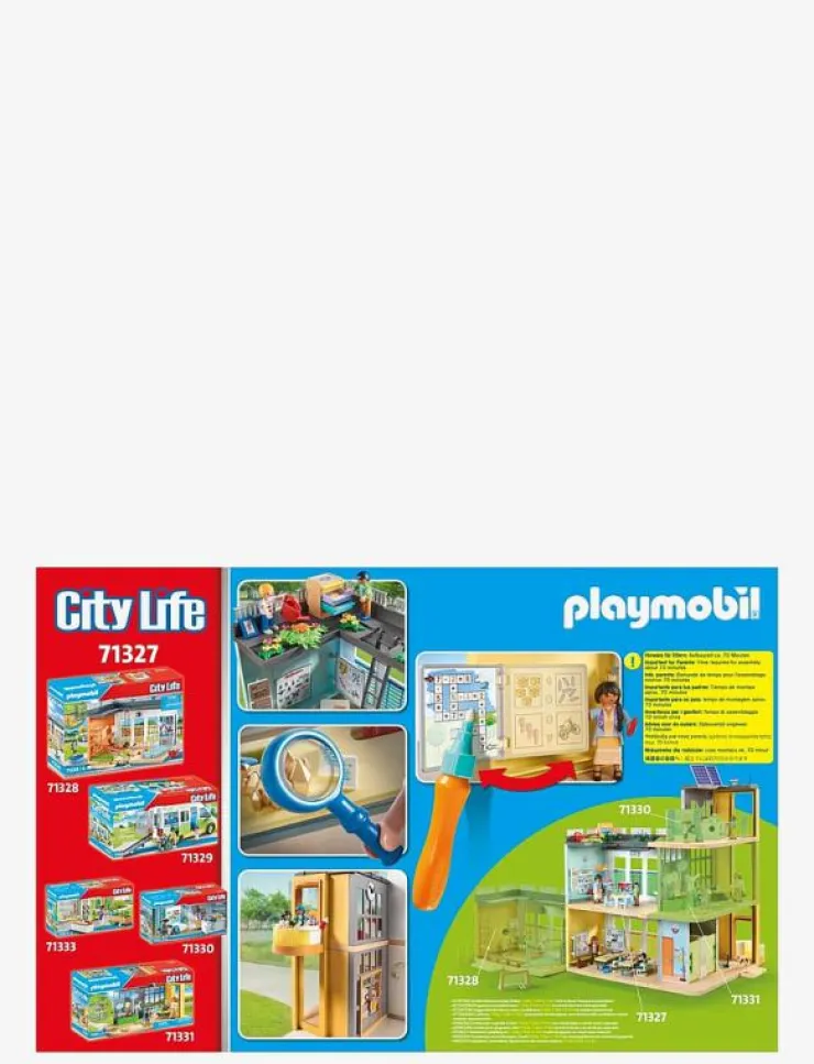 Barn PLAYMOBIL Playmobil Leksaker|City Life Stor skola - 71327 - City Life