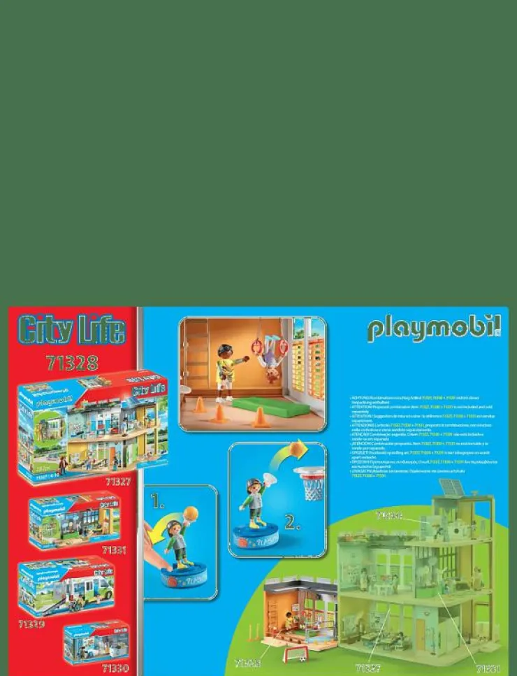 Barn PLAYMOBIL Playmobil Leksaker|City Life Tillbyggnad Gymnastiksal - 71328 - City Life