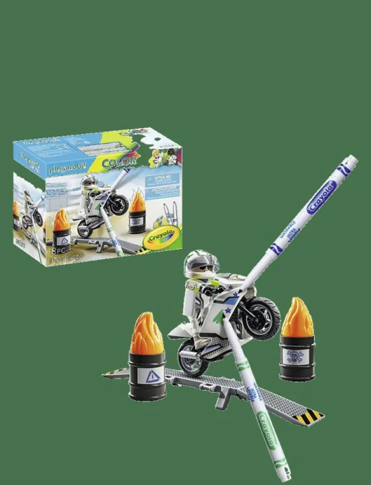 PLAYMOBIL Color: Motorcykel - 71377 - COLOR|Barn Playmobil Leksaker