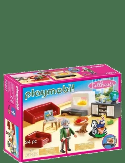 Barn PLAYMOBIL Playmobil Leksaker|Dollhouse Bekvämt vardagsrum - 70207 - Dollhouse