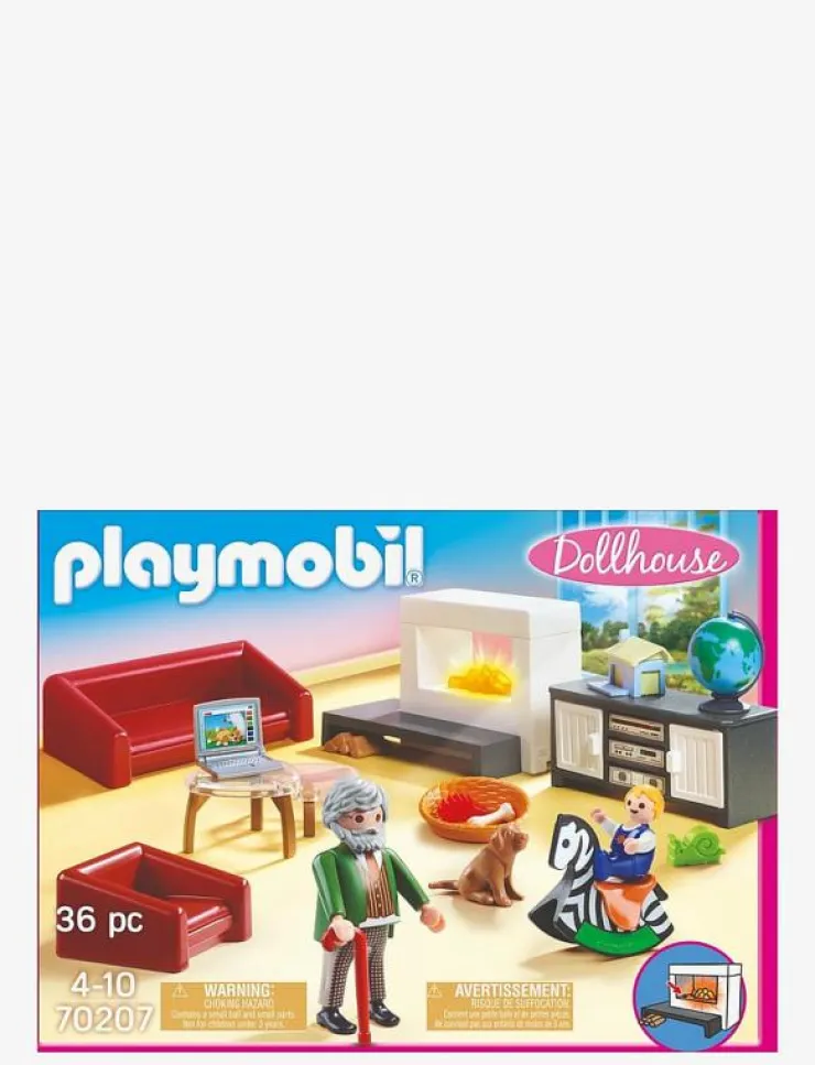 Barn PLAYMOBIL Playmobil Leksaker|Dollhouse Bekvämt vardagsrum - 70207 - Dollhouse