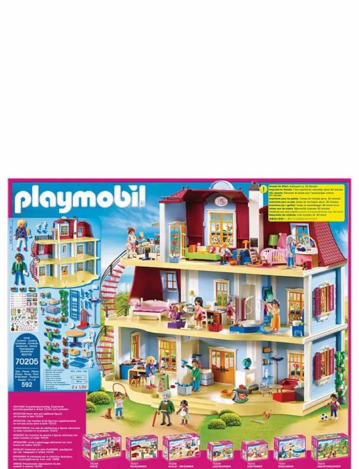 PLAYMOBIL Dollhouse Mitt stora dockhus - 70205 - Dollhouse|Barn Playmobil Leksaker