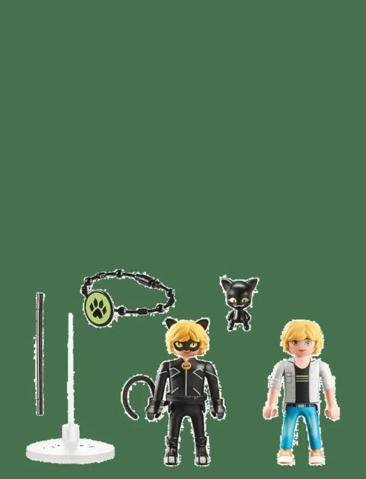 Barn PLAYMOBIL Playmobil Leksaker|Miraculous: Adrien & Cat Noir - 71337 - Figures