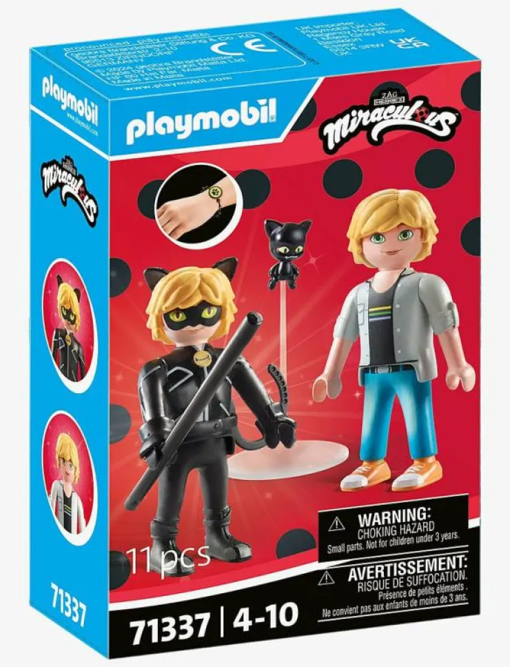 Barn PLAYMOBIL Playmobil Leksaker|Miraculous: Adrien & Cat Noir - 71337 - Figures