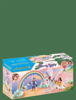 PLAYMOBIL Princess Magic Pegasus with Rainbow in the Clouds - 71361 - Princess Magic|Barn Playmobil Leksaker
