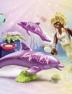 PLAYMOBIL Princess Magic Sjöjungfru med delfiner - 71501 - Princess Magic|Barn Playmobil Leksaker