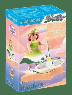 PLAYMOBIL Princess Magic Rainbow Spinning Top with Princess - 71364 - Princess Magic|Barn Playmobil Leksaker