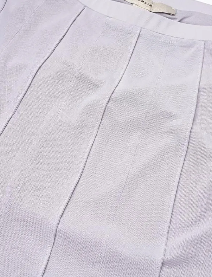 REMAIN Birger Christensen Pleated Midi Mesh Skirt - Maxikjolar|Kvinnor Kjolar