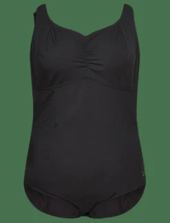 Speedo Plus Size Solid Aquanite Swimsuit - Baddräkter|Kvinnor Badkläder|Badkläder