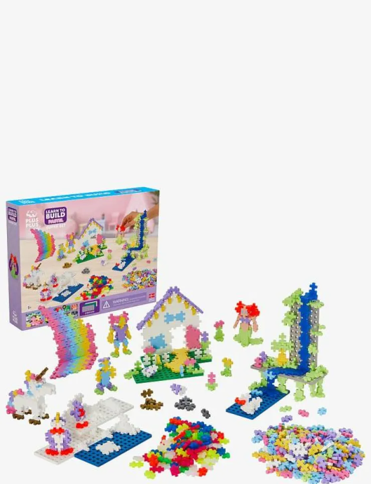 Plus-Plus Pastel Learn to build Super set - Byggsats|Barn Klossar & Byggsatser