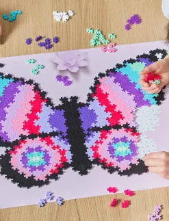Barn Plus-Plus Klossar & Byggsatser|Puzzle By Number Butterfly 800pcs - Byggsats