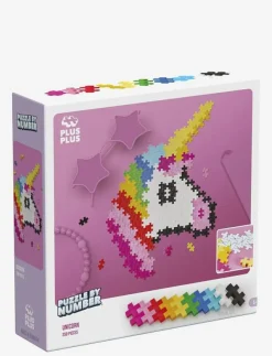 Plus-Plus Puzzle By Number Unicorn 250pcs - Byggsats|Barn Klossar & Byggsatser