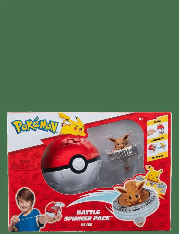 Barn Proxy Leksaksset & Leksaksfigurer|POKEMON BATTLE SPINNER EEVEE - Lekset