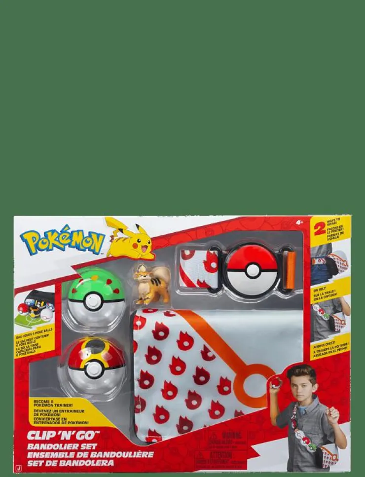 Proxy POKEMON CLIP N GO BANDOLIER SET GROWLITHE - Lekset|Barn Leksaksset & Leksaksfigurer