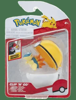Barn Proxy Leksaksset & Leksaksfigurer|POKEMON CLIP N GO CYNDAQUIL WITH LEVEL BALL - Actionfigur