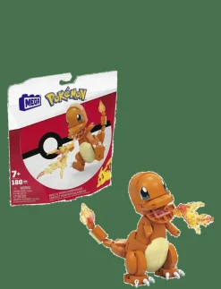 Mega Pokémon Build & Show Charmander toy building set, 4 inches tall, - Film & Sagofigur|Barn Klossar & Byggsatser|Leksaksset & Leksaksfigurer