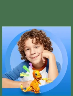 Mega Pokémon Build & Show Charmander toy building set, 4 inches tall, - Film & Sagofigur|Barn Klossar & Byggsatser|Leksaksset & Leksaksfigurer