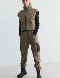 Kvinnor Rethinkit Studios Byxor|Mjukisbyxor|Polar Fleece Pants Campfire, Regular - Sweatpants