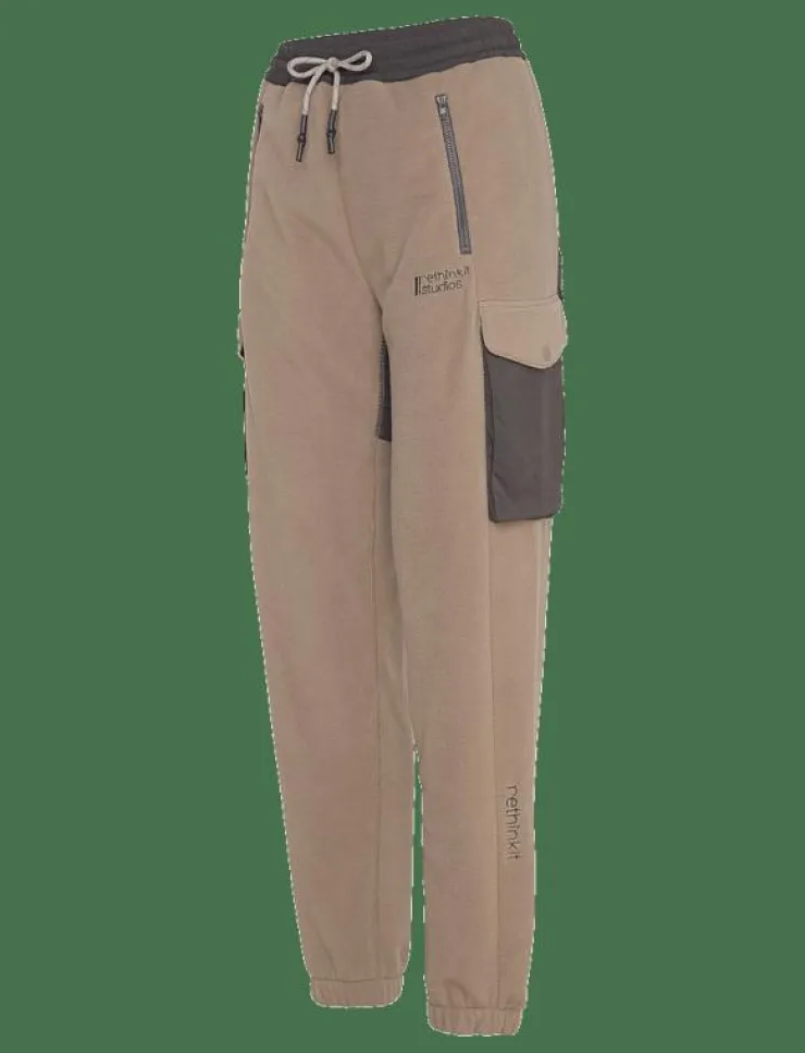 Kvinnor Rethinkit Studios Byxor|Mjukisbyxor|Polar Fleece Pants Campfire, Regular - Sweatpants