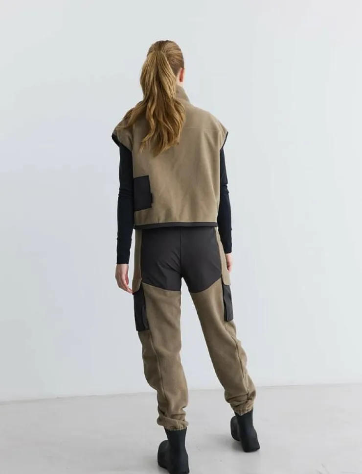 Kvinnor Rethinkit Studios Byxor|Mjukisbyxor|Polar Fleece Pants Campfire, Regular - Sweatpants