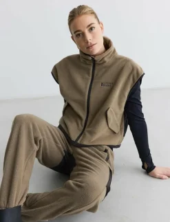 Kvinnor Rethinkit Studios Byxor|Mjukisbyxor|Polar Fleece Pants Campfire, Regular - Sweatpants