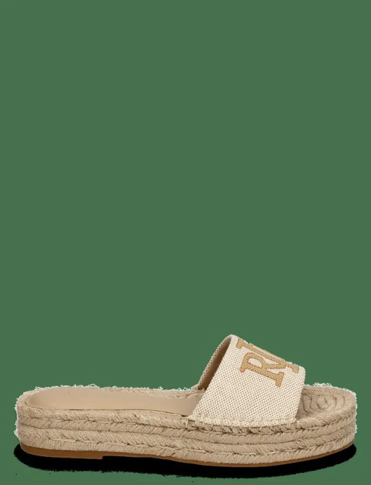 Kvinnor Lauren Ralph Lauren Espadrillos|Polly Cross-Dyed Canvas Espadrille - Platta espadriller