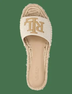 Kvinnor Lauren Ralph Lauren Espadrillos|Polly Cross-Dyed Canvas Espadrille - Platta espadriller