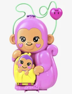 Barn Polly Pocket Leksaksset & Leksaksfigurer|Momma Monkey and Baby - Lekset